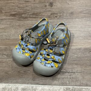 Keen Kids' Blue and Yellow Sandals